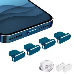 VIWIEU iPhone 14 13 12 Mini Pro Max Lightning 保護キャップ ライトニング充電口 コネクタ 端子保護、精密アルミで が 超耐久防塵プラグ iPhone 11 X Xs Max Xr 8 7 6S 6 Plus Proのサムネイル