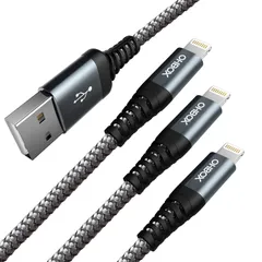 iPhone 充電ケーブル 2M 3本セット 高耐久 あいふぉん コード USB Lightning ケーブル iPhone 14 13 12 11 Pro Max X/Xs Max/Xr/8 Plus/8/7 Plus/7/6s Plus/6s/6 Plusのサムネイル