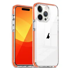 MuZiF iPhone 15 Pro Max 用 ケース クリア 米軍規格 耐衝撃 おしゃれ 耐久性 カバー アイフォン15 Pro Max スマホケース クリアで透明なハード背面パネル 傷付き防止 薄型軽量 人気 シンプル ケース（iPhone 15 Pr