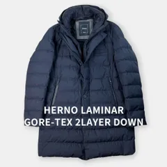 美品 HERNO LAMINAR 24AW ヘルノ ラミナー GORE-TEX 2レイヤー ナイロン ダウンコート PI141UL ネイビー 紺 52 / J&NREUSE メンズ アウターのサムネイル