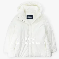 美品 HERNO ヘルノ 23AW Nuage ヌアージュ オーバーサイズ ナイロン ダウンジャケット PA000057D 白 46 / J&NREUSE レディース アウターのサムネイル