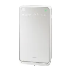 【中古】日立 加湿空気清浄機 クリエア ~42畳 自動おそうじ機能付き スピード集塵 PM2.5対応 EP-MVG90 W パールホワイトのサムネイル