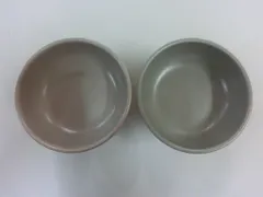 【TAKA96-55】◇猫　ペット用 脚付きフードボール　2個セットのサムネイル
