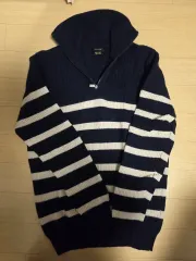 マッシモ ドゥッティ ストライプ ハーフジップアップニット(105)のサムネイル