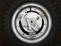 ダックス ST50 ST70 純正ホイールハブ ドラムカバー付き 当時物 DAX