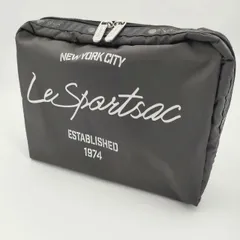 LeSportsac EXTRA LARGE RECTANGULAR COSMETIC 小物入れ コスメ ポーチ ブラック レディース レスポートサック【中古】6-0527G∞のサムネイル