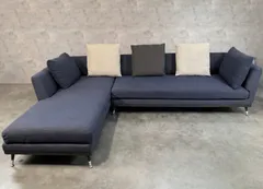 【サマー感謝＆在庫入替SALE】ligne roset リーンロゼ FUGUE カウチソファセット【プロ洗浄・染色済】　　　　i-00053のサムネイル