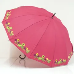 Sybilla シビラ 傘 USED品 アートフラワー 12本骨 多間 ピンク 55cm A4048のサムネイル