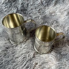 ✨純銅マグカップ ペアセット⭕️✨高級銅製カップ 2客 ゴールド 