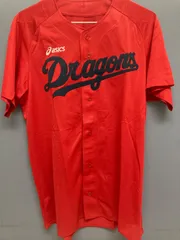 【新品未使用】中日ドラゴンズオフィシャルファンクラブ　ユニフォーム　　メッシュ素材　赤のサムネイル