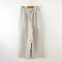 ワイドパンツ ロング グレージュ M *A12