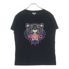 KENZO (켄조) GRADIENT TIGER T-SHIRT 타이거 프린트 반소매 T셔츠 컷소우 블랙