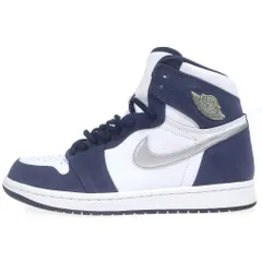 NIKE (ナイキ) AIR JORDAN 1 HIGH OG CO.JP MIDNIGHT NAVY 2020 DC1788-100 エアジョーダン1 ミッドナイトネイビー ハイカットスニーカー ホワイト/ネイビー US8/26.0cm