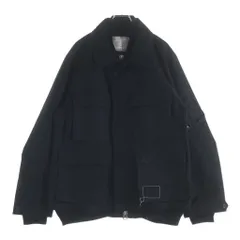 Sacai (サカイ) 25SS ×WTAPS COTTON BACK SATIN JACKET ダブルタップス コットン バック サテン ワークジャケット ブラック 25-03694Mのサムネイル