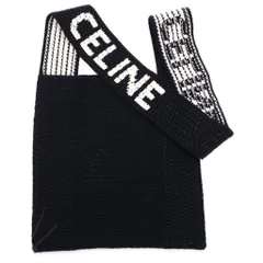 CELINE (セリーヌ) CROCHETED COTTON ロゴデザイン コットン トートバッグ クロッシェ ブラック 2ADCS817X.38ECのサムネイル