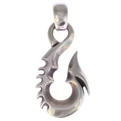 Bill Wall Leather/BWL (ビルウォールレザー) 2001 FISH HOOK W/LARGE BAIL フィッシュフック Wラージベイル ペンダントトップ シルバーのサムネイル