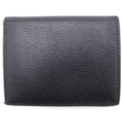THOM BROWNE (トムブラウン) レザーウォレット 2つ折り財布 ブラックのサムネイル