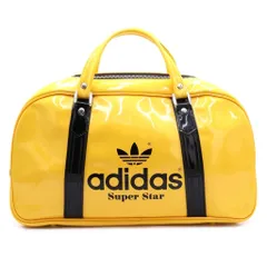 adidas (アディダス) 80S VINTAGE トレフォイルロゴ エナメル ボストンバッグ イエロー B-53のサムネイル