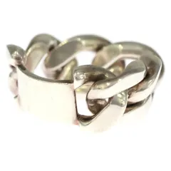 BOTTEGA VENETA (ボッテガヴェネタ) CHAIN PLATE RING チェーン プレートリング シルバーのサムネイル