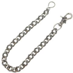 ブルドッグ ウォレットチェーン A&G ロング ダブルフック 希少