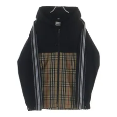 BURBERRY (バーバリー) チェックパネル シェイプメモリータフタ フーデッドジャケット ブラウン/ブラック 8024031のサムネイル