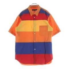 COMME des GARCONS HOMME DEUX (コムデギャルソン オムドゥ) 23SS ボーダーパネル切替半袖シャツ マルチカラー DK-B054のサムネイル