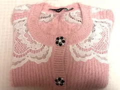 SELF PORTRAIT セルフ・ポートレイト ピンク カーディガン Sのサムネイル