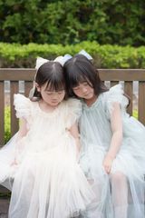 韓国子供服 リボン チュールドレス 誕生日 セレモニー 女の子 ベビー