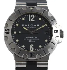 箱・ギャラ付 BVLGARI ブルガリ ディアゴノ スクーバ SD38S 自動巻き メンズのサムネイル