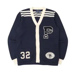 ポロラルフローレン ネイビー カレッジ コットン ニットのサムネイル