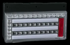 花魁 JAPAN COMBO 零S シーケンシャル 純正置換え型 LEDテールランプ クリアレンズ クローム 左右セット 大型 トラック 24V テール ランプ ライト類 テールランプ テールライト カスタム パーツ カスタムパーツ 外装 OCZN-CC-S1のサムネイル