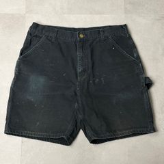 W34 Carhartt ダブルニー ショーツ ブラック 希少 高リセール - メルカリ