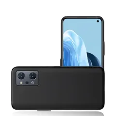 対応 OPPO Reno9 A/OPPO Reno7 A 用ケース TPU素材 耐衝撃 薄型 全面保護カバー 指紋防止 OPPO Reno 7A 日版/Reno 9A カバー ブラック 落下防止 指紋防止 ワイヤレス充電(黒)のサムネイル