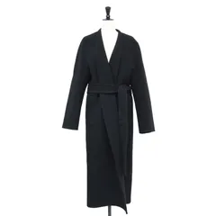 BLAMINK ブラミンク コート ブラック 黒 サイズ:36(S) | 23秋冬 ウール カシミヤ Vカラー ベルテッド コート | ロング Vネック ベルト付き | アウター ジャケット 上着 | 日本製【レディース】【中古】のサムネイル