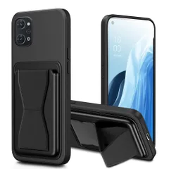 対応 OPPO Reno9A ケース OPPO Reno7 A ケース OPG04 カード収納 スタンド付き おっぽ バンド付き スタンド機能 滑り止め 黑のサムネイル
