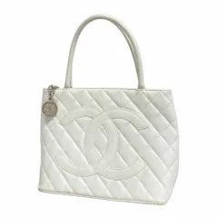 シャネル(Chanel) シャネル トートバッグ 復刻トート キャビアスキン ホワイト レディースのサムネイル