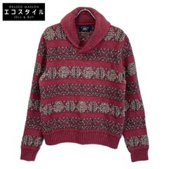 タグ付RRL 21AW ハンドニットショールカラープルオーバー M