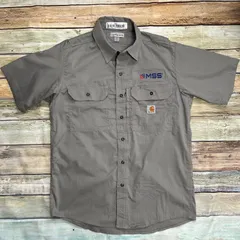 カーハート　Carhartt ワークシャツ　海外規格　企業ロゴ　Mサイズのサムネイル
