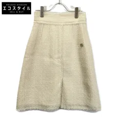 DOLCE&GABBANA　ドルチェアンドガッバーナ　ホワイト SK F4CJHT GDCAW H ツイード DG金具 スカート　40のサムネイル