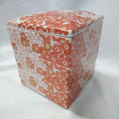 昭和レトロ 花柄 円形 収納ケース 小物入れ 昭和レトロポップ