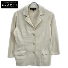 Loro Piana　ロロピアーナ　FAG1733 アイボリー シルク×コットン テーラードジャケット　42のサムネイル