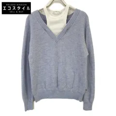ALEXANDER WANG　アレキサンダーワン　ライトブルー CA00985 レイヤードニット　Sのサムネイル