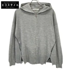 Christian Dior　クリスチャンディオール　5E24163AM563 グレー CDロゴ金具 ウールシルク パーカー　36のサムネイル