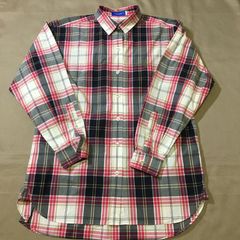 七分袖☆ブルーレーベルクレストブリッジ ピンク×チェックシャツ 36
