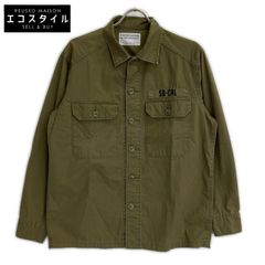 スタンダードカリフォルニア　デニムシャツ　USED加工(ペンキ等) L 美中古 スタンダードカリフォルニア デニムシャツ USED加工(ペンキ等) L 美
