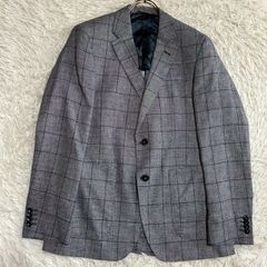 SavileRow×英・Eトーマス生地 ハウンドトゥースジャケット AB7 美品 