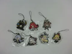【TAKA117-16】△未検品　Fate Grand Order FGO　一番くじ景品　ラバーストラップ7点まとめ売り　マーリン アナ カイニス他のサムネイル