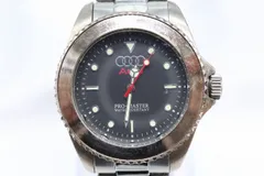 【W308-41】★ベルトパーツ欠損★動作品 電池交換済 Audi PRO-MASTER アウディ プロマスター 腕時計 メンズのサムネイル