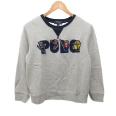 ラルフローレン RALPH LAUREN スウェット トレーナー ポロベアワッペン グレー 10-12