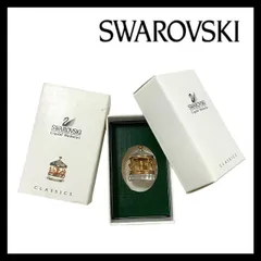Y【SWAROVSKI】メリーゴーランド クリスタル クラシック メモリーズ ゴールド/金カラー ガラス 置物 オブジェ インテリア スワロフスキー (67608SY1a㉑)のサムネイル